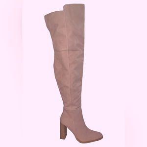 Pink Over the Knee Boots